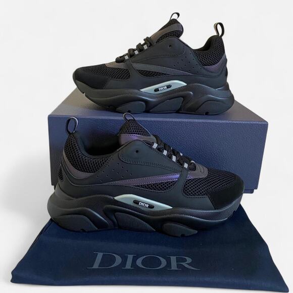 Dior B22 Reflective Black - size 7 M / 8.5 W US / 40 EU - Picture 1 of 8